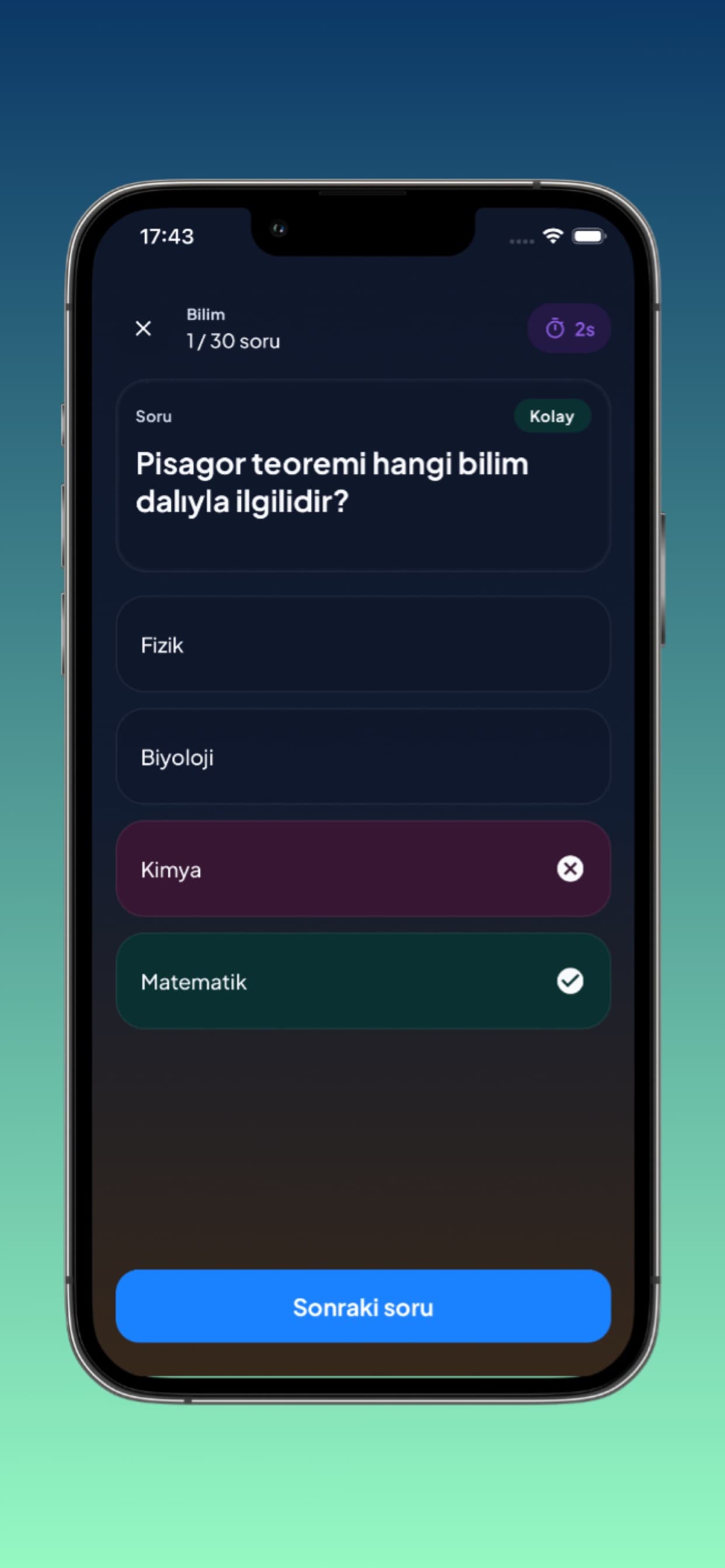Meydan okuma ekranı
